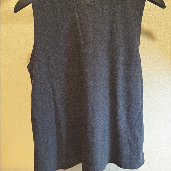 Pact Organic Cotton Tank Top M Gray Sleeveless Knit Shell Basic Layer - Picture 3 of 8